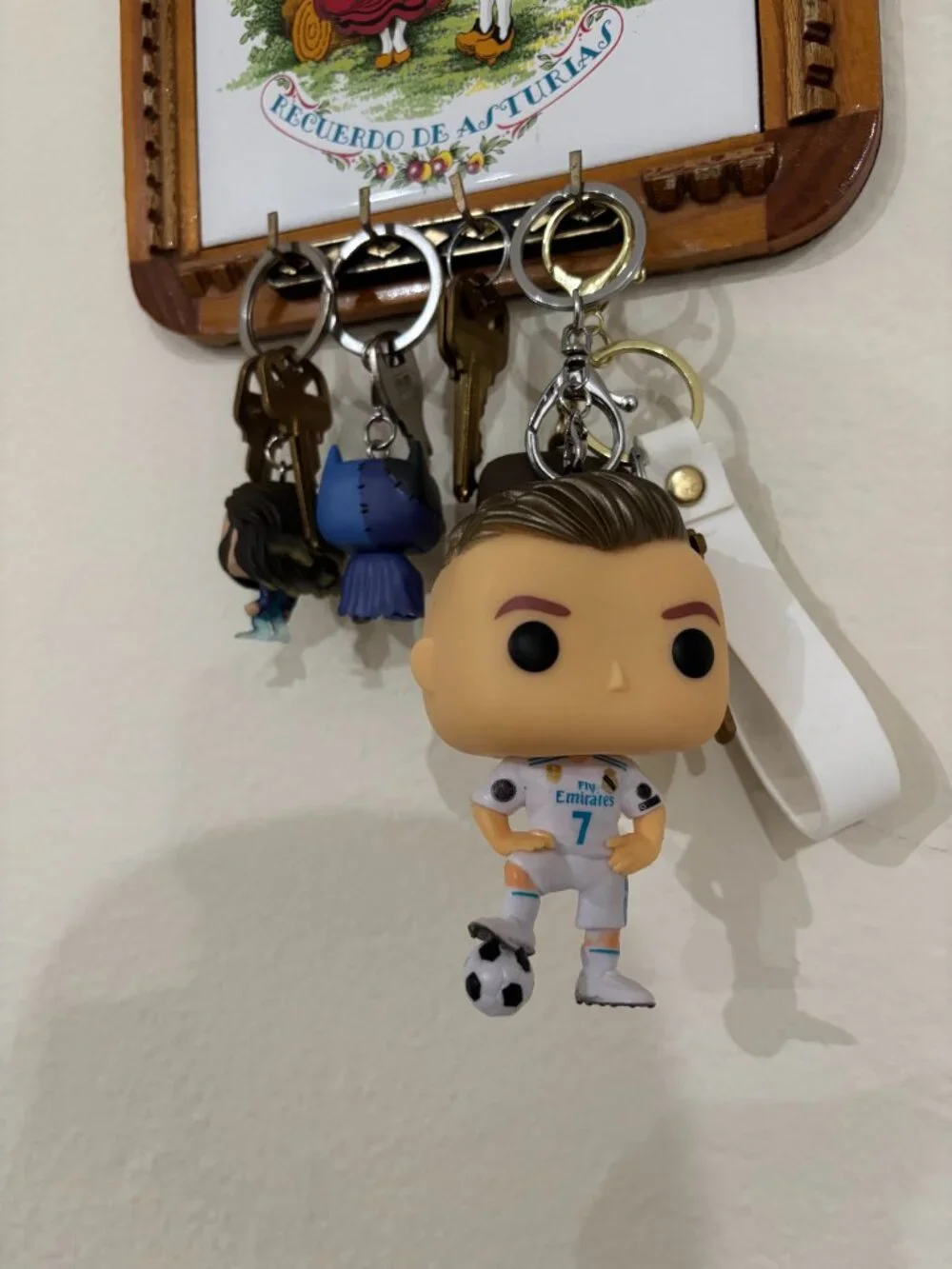 Ronaldo Car Mirror Charm, Keychain & Backpack Charm | Choose a color
